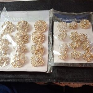 Elegant Gold and Silver Fashion Jewelry Pins